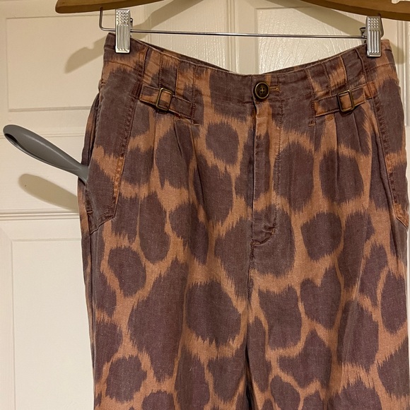 Anthropologie Giraffe Print Joggers - Picture 8 of 15
